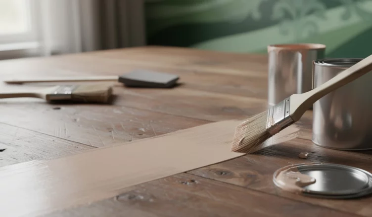 Repeindre une table en bois